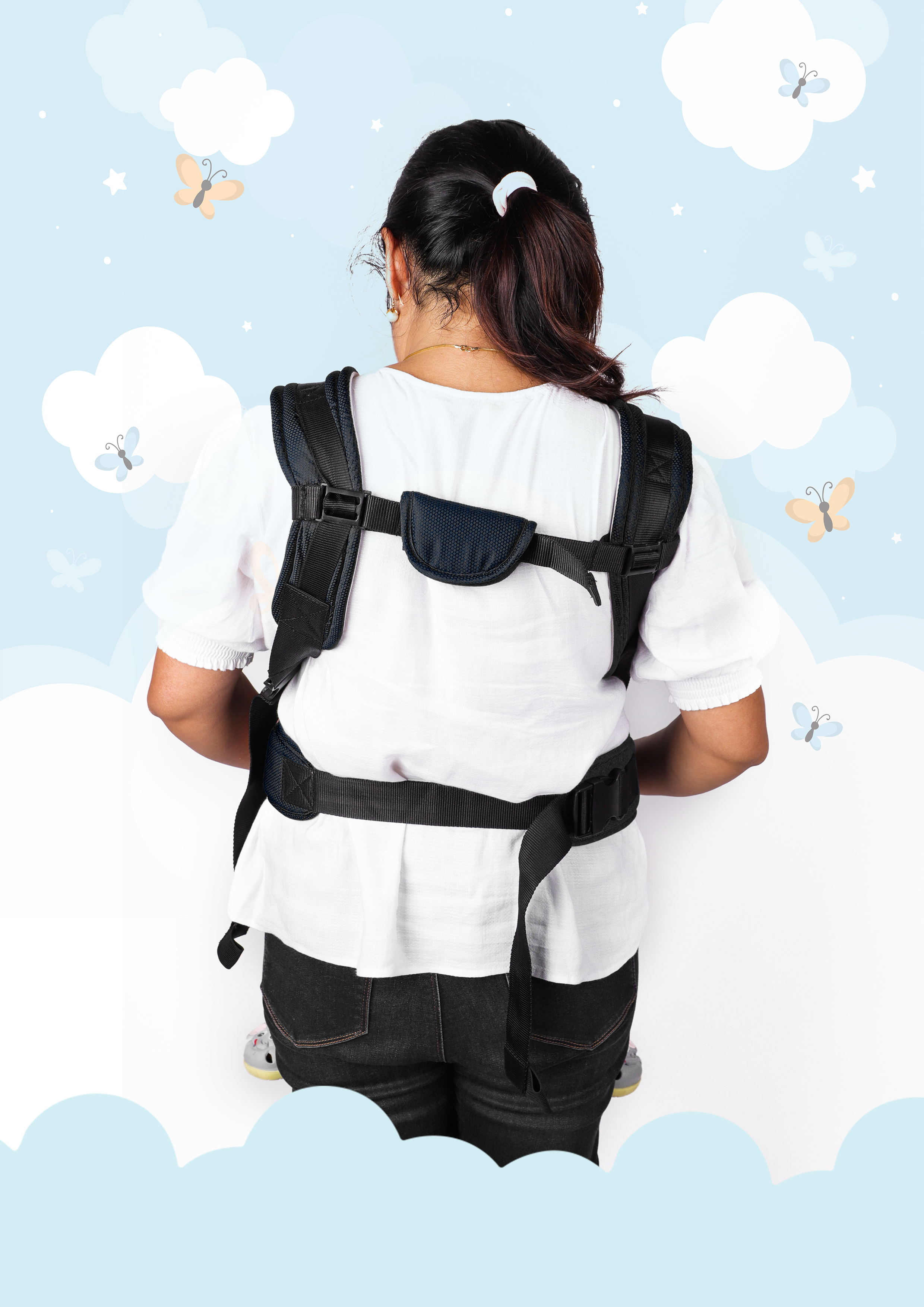 4 IN 1 ROYAL BABY CARRIER - BLACK